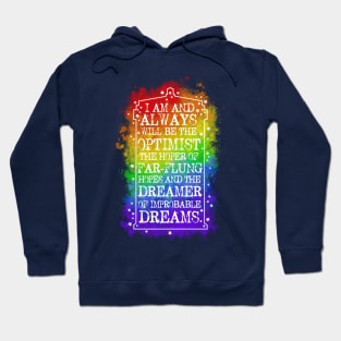 Rainbow Tardis Typography Hoodie